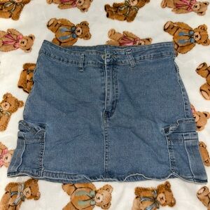 Blue Denim Skirt